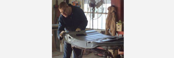 Collision repair work at Ellmore Auto Collision